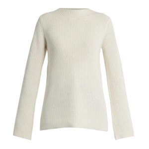 ALC Markell Lace Up Sweater Cashmere Wool L